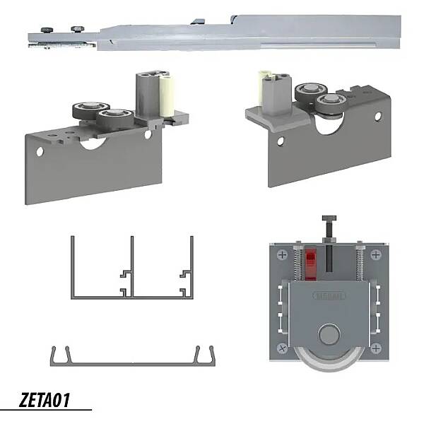 Mesan Zeta 01 Sürgü Kapak Mekanizması 2 Kapak (101-10-02-403) - 2