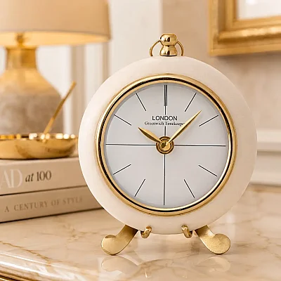 Metal Ayaklı Yuvarlak Saat 5*14*17 cm (AK.IV0333) - 3