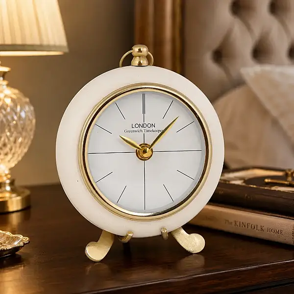 Metal Ayaklı Yuvarlak Saat 5*14*17 cm (AK.IV0333) - 4