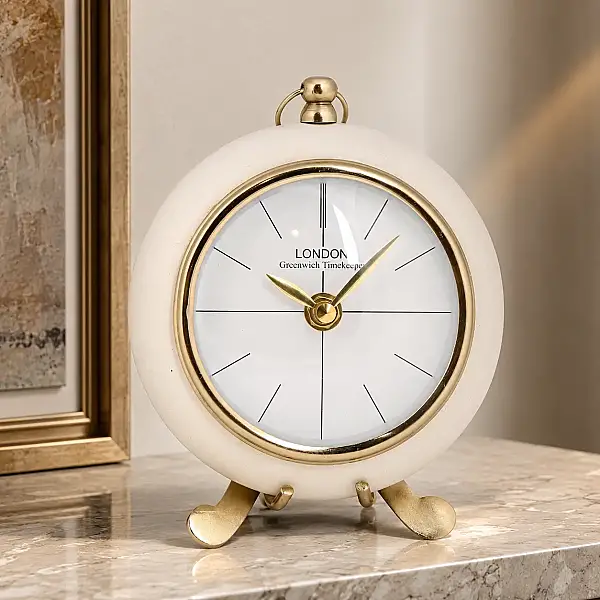 Metal Ayaklı Yuvarlak Saat 5*14*17 cm (AK.IV0333) - 6