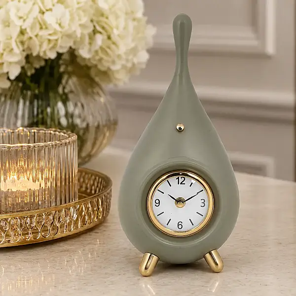 Metal Damla Saat 13*16*33 cm (AK.IV0287) - 4