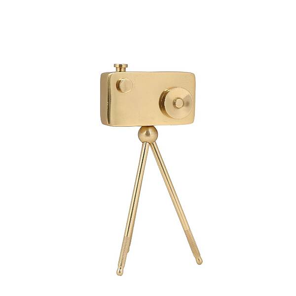 Metal Gold Kamera Dekor 9*11*23 cm (AK.IV0286) - 2