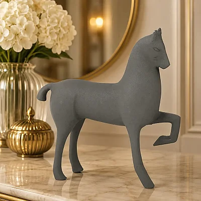 Metal Gri At Obje 5*19*19 cm (AK.IV0346) - 3