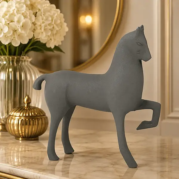 Metal Gri At Obje 5*19*19 cm (AK.IV0346) - 3