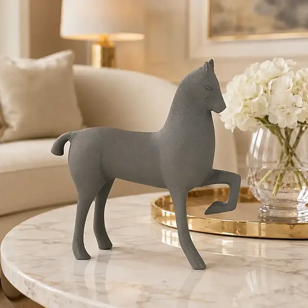 Metal Gri At Obje 5*19*19 cm (AK.IV0346) - 5