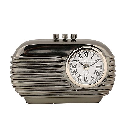 Metal Retro Radio Saat 7*21*14 cm (AK.IV0340) - Vitale (1)