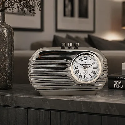 Metal Retro Radio Saat 7*21*14 cm (AK.IV0340) - 1