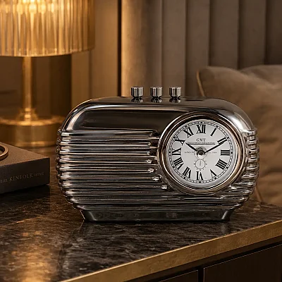 Metal Retro Radio Saat 7*21*14 cm (AK.IV0340) - 5