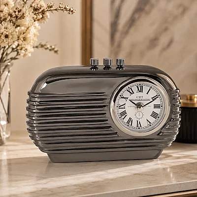 Metal Retro Radio Saat 7*21*14 cm (AK.IV0340) - 6
