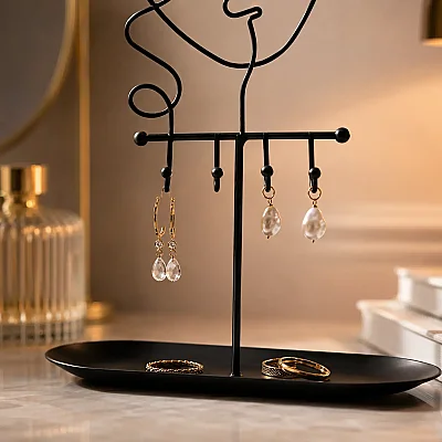Metal Siyah Takı Askılığı 23*9,5*35 cm (AK.JFHZ1961950) - Vitale (1)