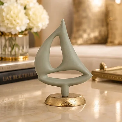 Metal Yelkenli Dekor Obje 6*13*18 cm (AK.IV0281) - 3