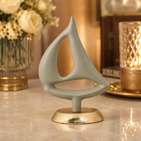 Metal Yelkenli Dekor Obje 6*13*18 cm (AK.IV0281) - 6