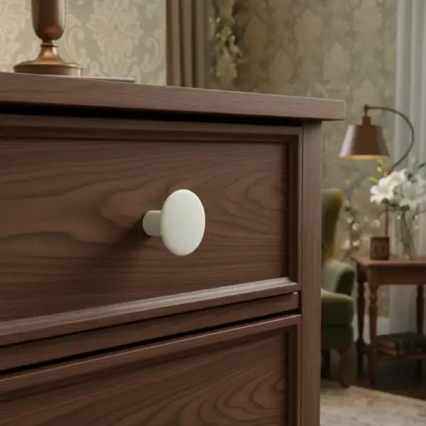 Metax Düğme Kulp Beyaz Renk 28mm Kulp (DOG960) - 1