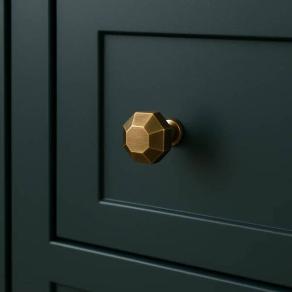 Mia Metal Düğme Kulp Antik Sarı (1908-D-94) - 1