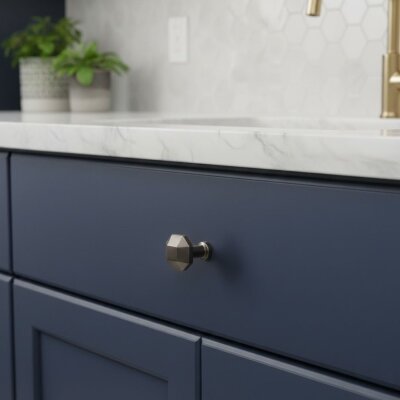 Mia Metal Düğme Kulp Antrasit (1908-D-54) - Mia Metal