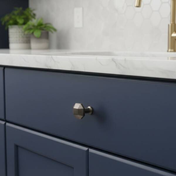 Mia Metal Düğme Kulp Antrasit (1908-D-54) - 1