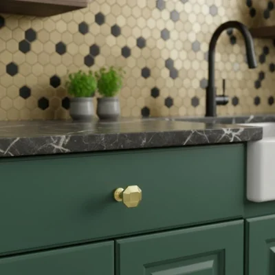 Mia Metal Titanyum Düğme Kulp (1908-D-16) - 1