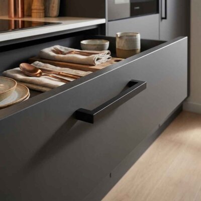 Mia Metal 1902 Modeli 160mm Mat Siyah Kulp (1902-160-02) - Mia Metal