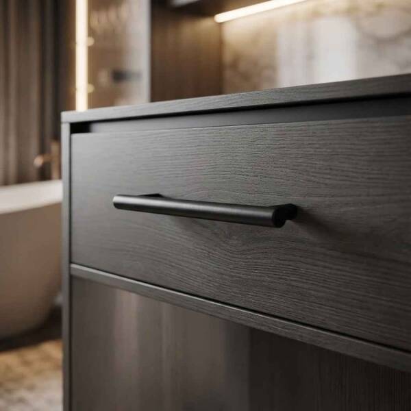 Mia Metal Çubuk Kulp Siyah 128mm (1901-128-02) - 1