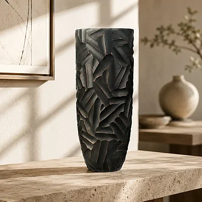 Modern Saksı Eskitme Bakır (AK.BKT0125) - 3