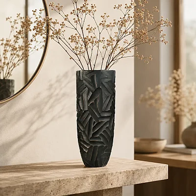 Modern Saksı Eskitme Bakır (AK.BKT0125) - Vitale (1)