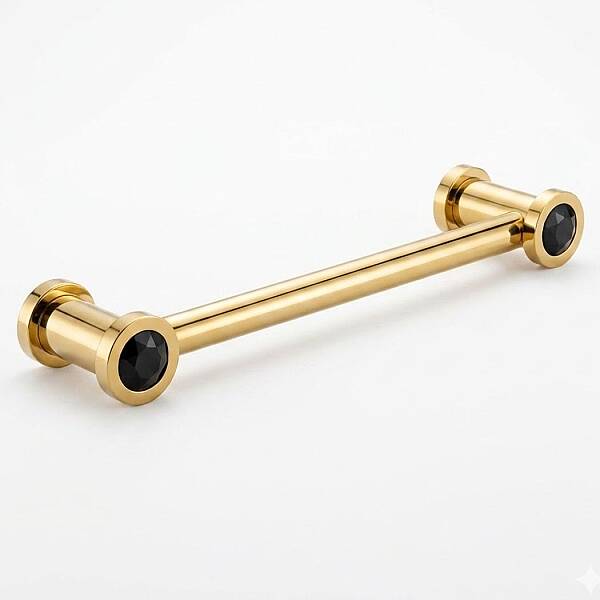 Gedy Moonlight Round Uzun Havluluk 315mm Siyah Kristal Altın (A.1WC.85507/ON) - 1