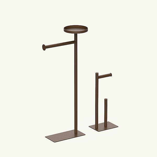 Moss 2'li Metal Banyo Standı - Kahverengi - 1