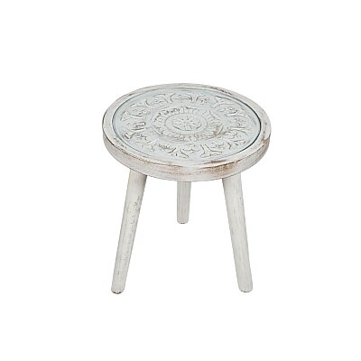 Naturel Kenar Sehpa 41*46*41 cm (MS.JG0037) - Vitale