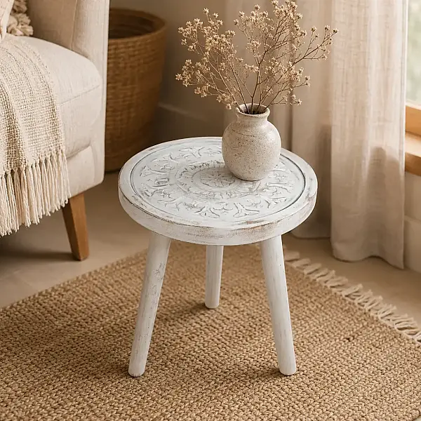 Naturel Kenar Sehpa 41*46*41 cm (MS.JG0037) - 1