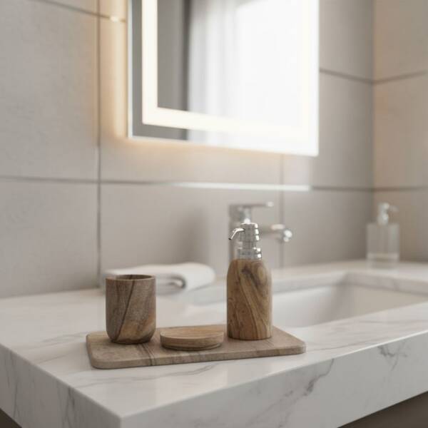 Nicol Sonora Tezgah Üstü Naturel Sıvı Sabunluk (A.1NCL.2061932) - 3