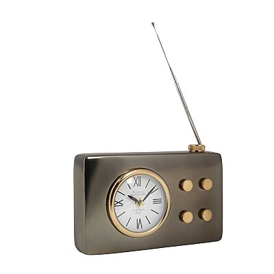 Nikel Siyah Radyo Saat 5*25*16 cm (AK.IV0306) - Vitale (1)