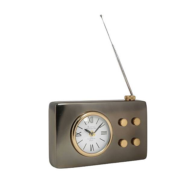 Nikel Siyah Radyo Saat 5*25*16 cm (AK.IV0306) - 2