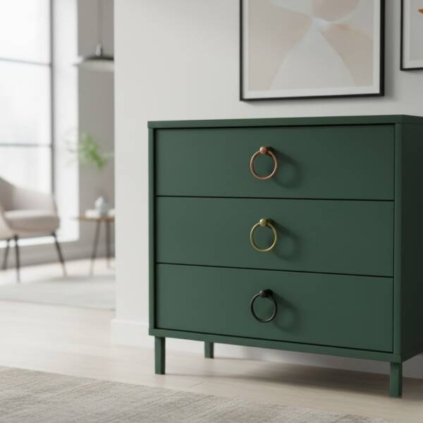 Nobel Cordia Düğme Kulp Antik Bakır (7584-100) - 1