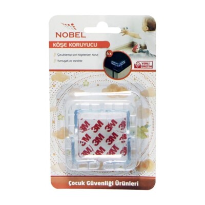 Nobel Dekoratif Köşe Koruyucu Şeffaf 4'lü Paket (4000907) - 2
