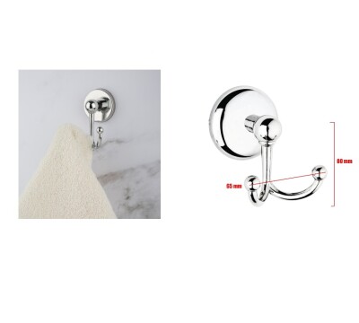 Nobel Fiesta Banyo Havlu Bornoz Askısı Metal (721306) - 3