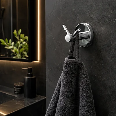 Nobel Fiesta Banyo Havlu Bornoz Askısı Metal (721306) - 1