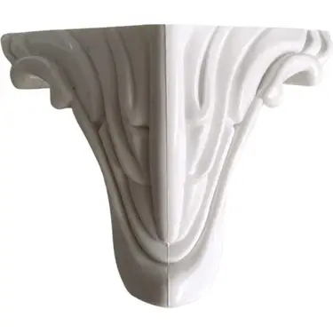 Nobel 11cm Kuğu Model Beyaz Ayak Plastik Mobilya Ayağı (3130-11) - 2