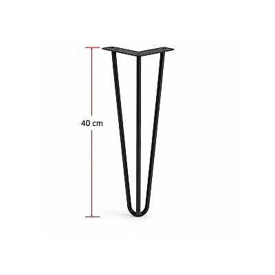 Nobel Üçgen Sehpa Ayağı Siyah 40cm Ayak (1278-40-02) - 3