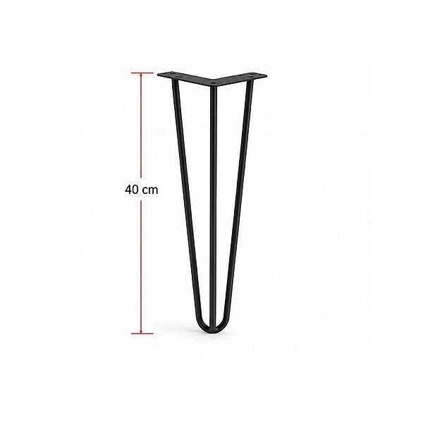 Nobel Üçgen Sehpa Ayağı Siyah 40cm Ayak (1278-40-02) - 3