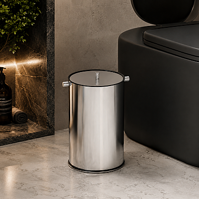 Vitale Banyo Nova Çöp Kovası 5 Litre Krom (KBW-908CR) - Vitale Banyo