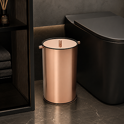 Vitale Banyo Nova Çöp Kovası 5 Litre Mat Bakır (KBW-908RS) - Vitale Banyo