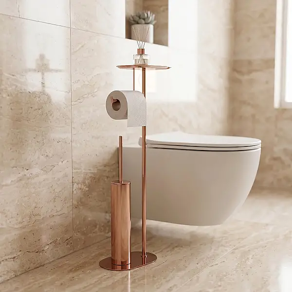 Vitale Banyo Nova Hareketli Wc Set Yuvarlak Bakır (KBW-836-1RS) - 1