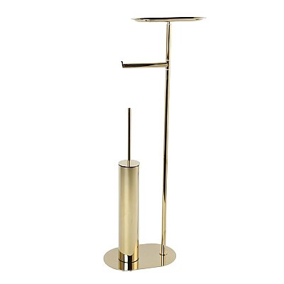 Vitale Banyo Nova Hareketli Wc Set Yuvarlak Gold (KBW-836-1GL) - Vitale Banyo