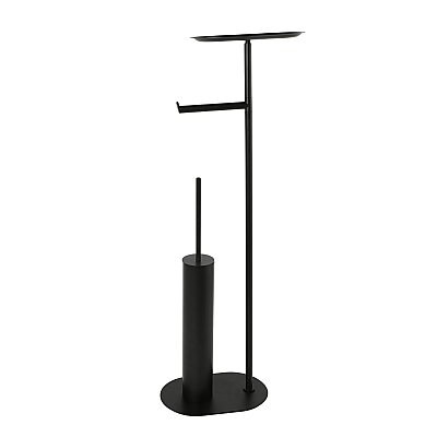 Vitale Banyo Nova Hareketli Wc Set Yuvarlak Mat Siyah (KBW-836-1MB) - Vitale Banyo