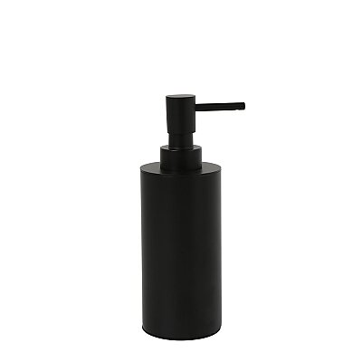 Vitale Banyo Nova Tezgah Üstü Yuvarlak Sıvı Sabunluk Mat Siyah (KBW-633MB) - Vitale Banyo