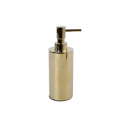 Vitale Banyo Nova Tezgah Üstü Yuvarlak Sıvı Sabunluk Parlak Altın (KBW-633GL) - Vitale Banyo