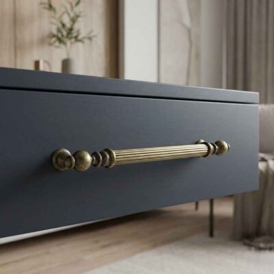 Özen Mobilya Kulbu Antik Renk 224mm Kulp (Ö147-224-94) - Özen