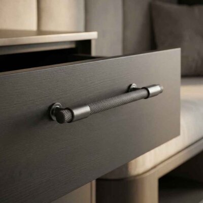 Özen 158 Modeli Çekme Mobilya Kulbu Antrasit 192mm Kulp (Ö158-192-54) - Özen