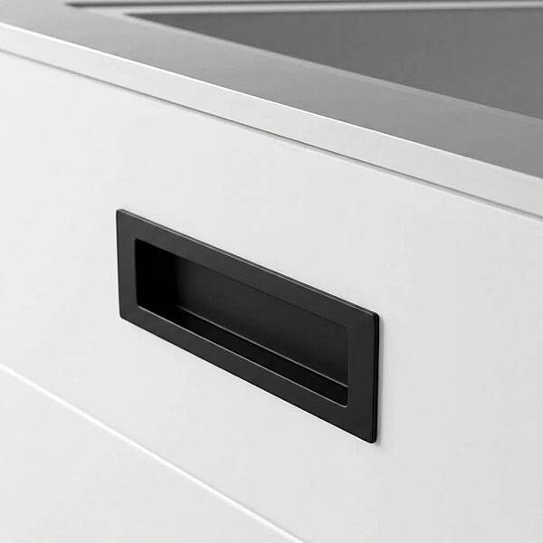 Özen Gömme Mobilya Kulbu Siyah Renk 160mm Kulp (Ö9156-160-02) - 1