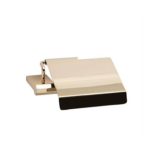 System Banyo Octagon Kapaklı Tuvalet Kağıtlığı Gold Renk 52x137x152 mm (BA1026 023 GL) - 1